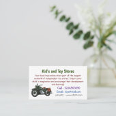 Abbildung des Cartoon eines Militärkreuzers Visitenkarte (Stehend Vorderseite)