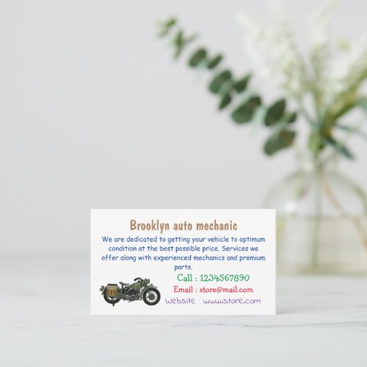 Abbildung des Cartoon eines Militärkreuzers Visitenkarte (Stehend Vorderseite)