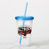 Abbildung des Cartoon eines Motors Acryltrinkbecher (Rückseite)