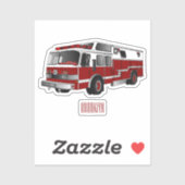 Abbildung des Cartoon eines Motors Aufkleber (Blatt)