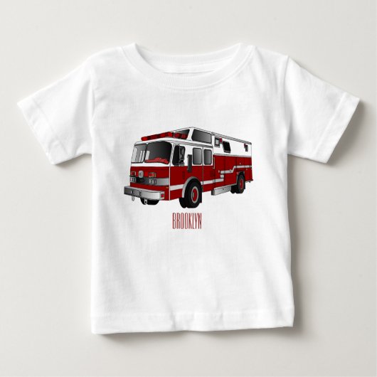 Abbildung des Cartoon eines Motors Baby T-shirt (Vorderseite)