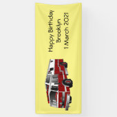 Abbildung des Cartoon eines Motors Banner (Vertikal)