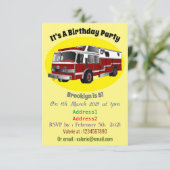 Abbildung des Cartoon eines Motors Einladung (Stehend Vorderseite)