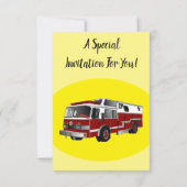 Abbildung des Cartoon eines Motors Einladung (Rückseite)