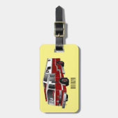 Abbildung des Cartoon eines Motors Gepäckanhänger (Vorderseite vertikal)