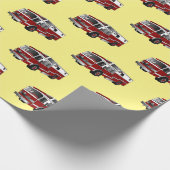 Abbildung des Cartoon eines Motors Geschenkpapier (Ecke)