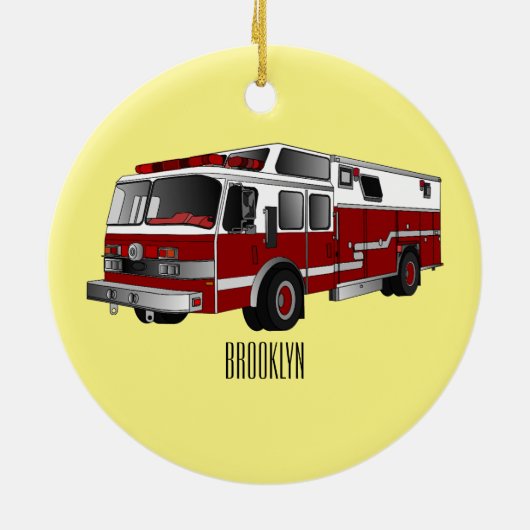 Abbildung des Cartoon eines Motors Keramik Ornament (Hinten)