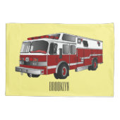 Abbildung des Cartoon eines Motors Kissenbezug (Rückseite)