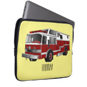 Abbildung des Cartoon eines Motors Laptopschutzhülle (Vorne Rechts)