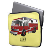 Abbildung des Cartoon eines Motors Laptopschutzhülle (Vorderseite Links)