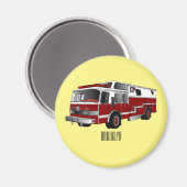 Abbildung des Cartoon eines Motors Magnet (Vorderseite/Rückseite)