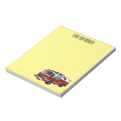 Abbildung des Cartoon eines Motors Notizblock (Rotiert)