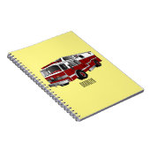 Abbildung des Cartoon eines Motors Notizblock (Rechte Seite)