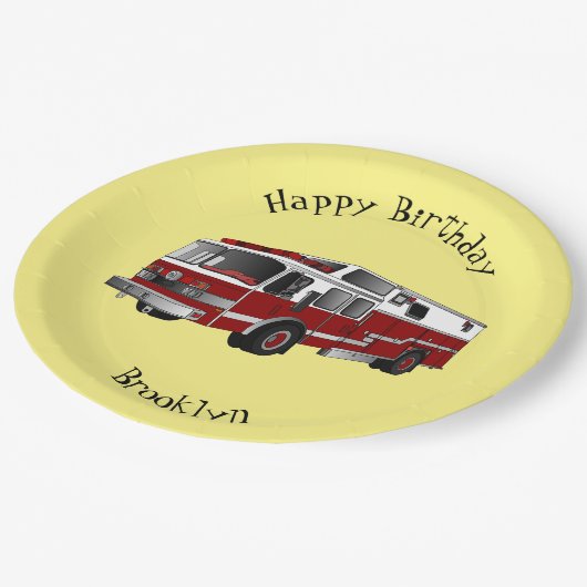 Abbildung des Cartoon eines Motors Pappteller (Schrägansicht)