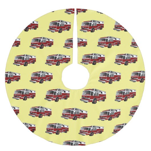Abbildung des Cartoon eines Motors Polyester Weihnachtsbaumdecke (Vorderseite)