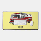 Abbildung des Cartoon eines Motors Schreibtischunterlage (Tastatur & Maus)