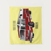 Abbildung des Cartoon eines Motors Wandteppich (Vorderseite)