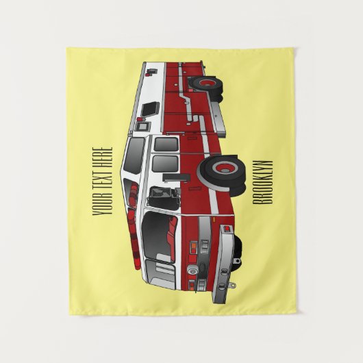 Abbildung des Cartoon eines Motors Wandteppich (Vorderseite)