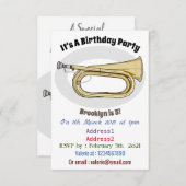 Abbildung des Cartoon Einladung (Vorne/Hinten)