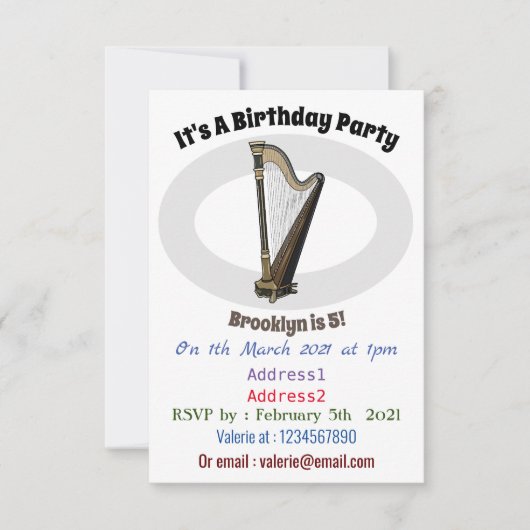 Abbildung des Cartoon Einladung (Vorderseite)