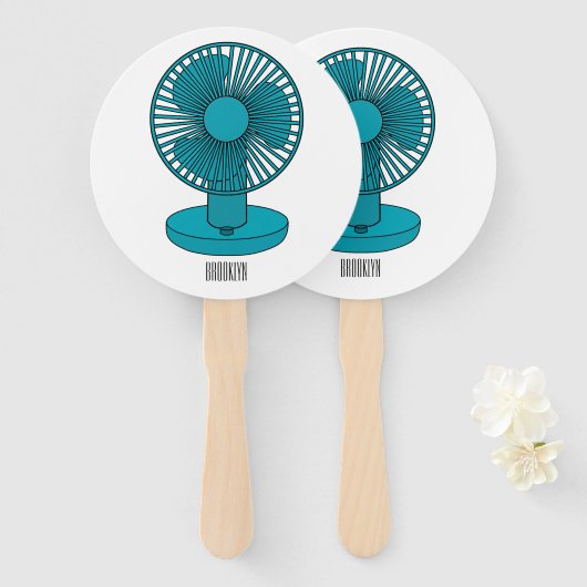 Abbildung des Cartoon Fächer (Vorne und Hinten)