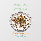 Abbildung des Cartoon Fensteraufkleber (Blatt)