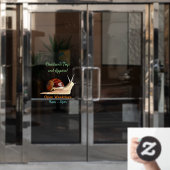 Abbildung des Cartoon Fensteraufkleber (Büro Tür)