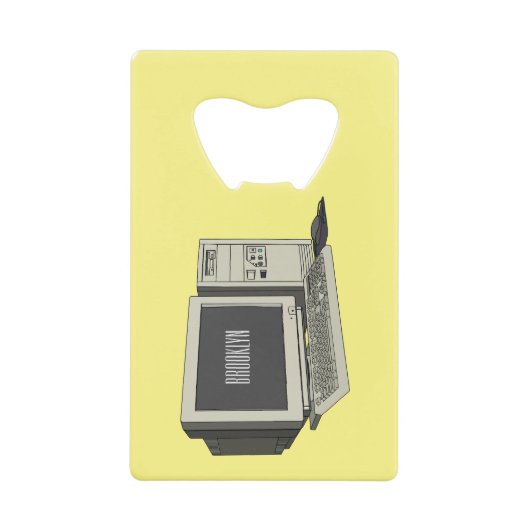 Abbildung des Cartoon Geldbeutel Flaschenöffner (Vorderseite)