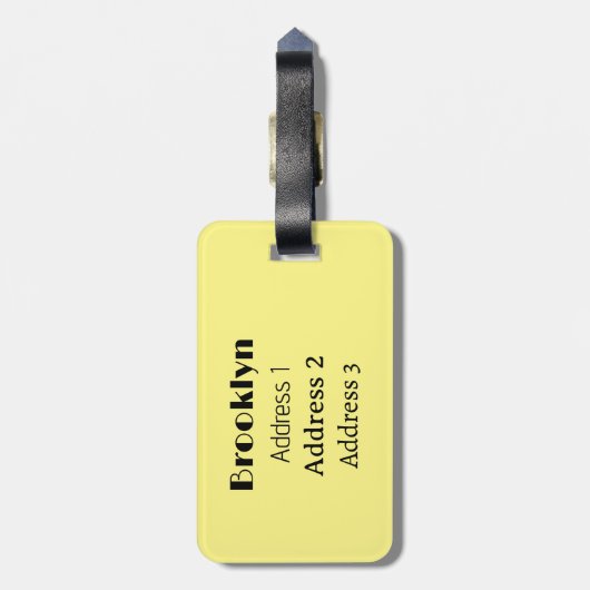 Abbildung des Cartoon Gepäckanhänger (Rückseite vertikal)