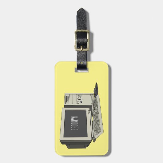 Abbildung des Cartoon Gepäckanhänger (Vorderseite vertikal)