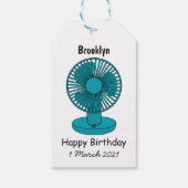 Abbildung des Cartoon Geschenkanhänger (Rückseite)