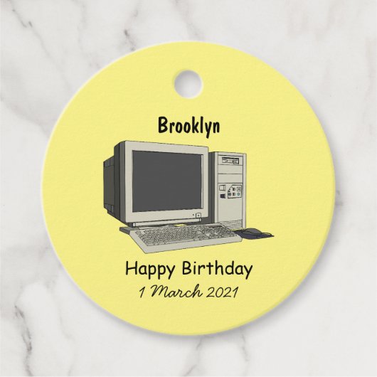 Abbildung des Cartoon Geschenkanhänger (Vorderseite)