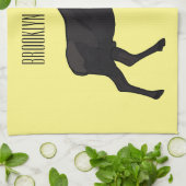 Abbildung des Cartoon Geschirrtuch (Gefaltet)