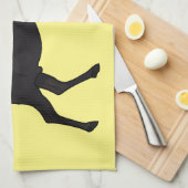 Abbildung des Cartoon Geschirrtuch (Viertel Falte)