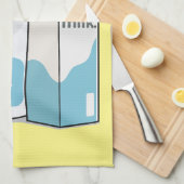 Abbildung des Cartoon Geschirrtuch (Viertel Falte)