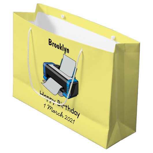 Abbildung des Cartoon Große Geschenktüte (Vorderseite Schrägansicht)