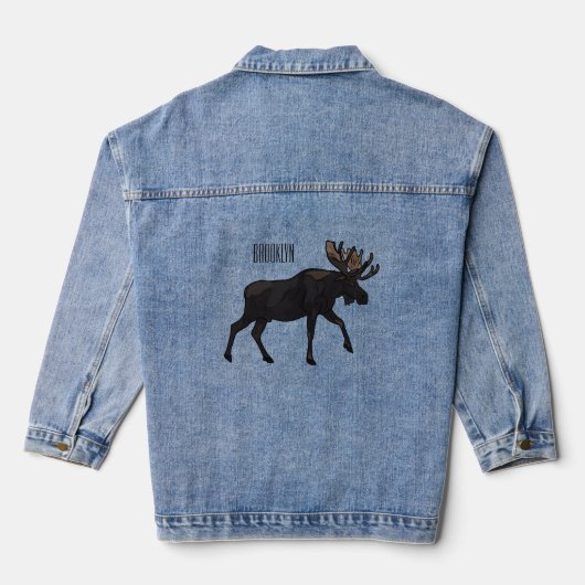 Abbildung des Cartoon Jeansjacke (Rückseite)