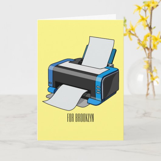 Abbildung des Cartoon Karte (Gelbe Blume)