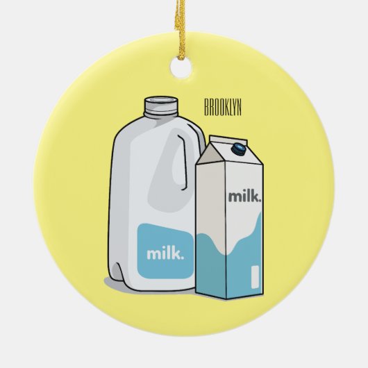 Abbildung des Cartoon Keramik Ornament (Hinten)