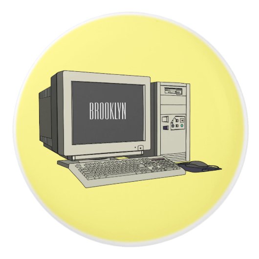 Abbildung des Cartoon Keramikknauf (Vorderseite)