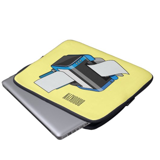 Abbildung des Cartoon Laptopschutzhülle (Vorne Knopf)