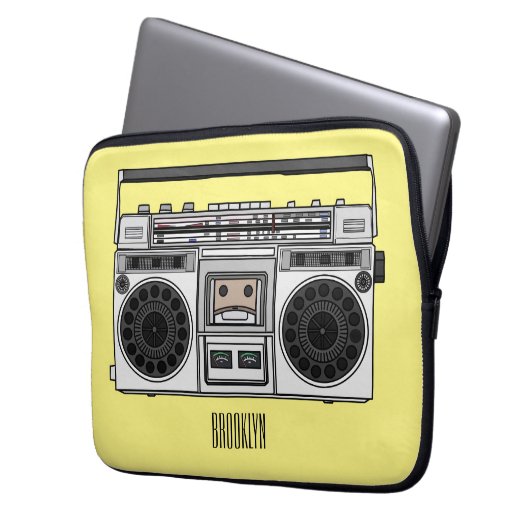 Abbildung des Cartoon Laptopschutzhülle (Vorderseite Links)