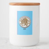 Abbildung des Cartoon Lebensmitteletikett (Vorderseite)