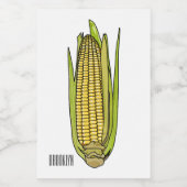 Abbildung des Cartoon Lebensmitteletikett (Einzelnes Label)