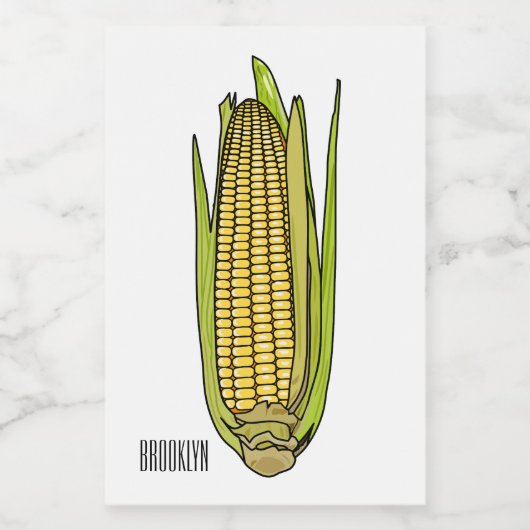 Abbildung des Cartoon Lebensmitteletikett (Einzelnes Label)