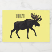 Abbildung des Cartoon Lebensmitteletikett (Einzelnes Label)