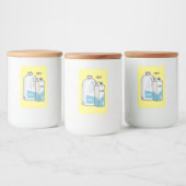 Abbildung des Cartoon Lebensmitteletikett (Flaschen)