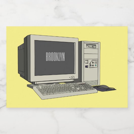 Abbildung des Cartoon Lebensmitteletikett (Einzelnes Label)