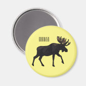 Abbildung des Cartoon Magnet (Vorderseite/Rückseite)