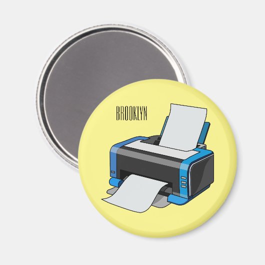 Abbildung des Cartoon Magnet (Vorderseite/Rückseite)